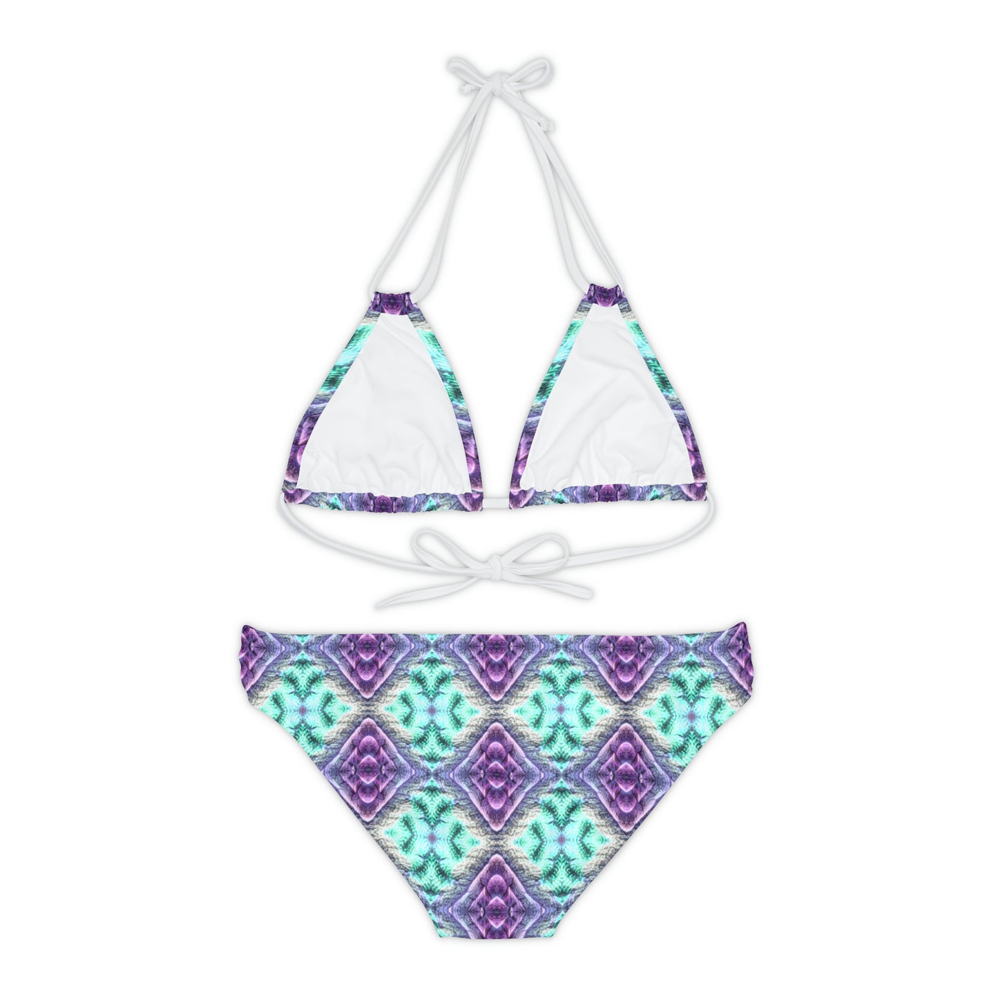 3db_Strappy Bikini Set (AOP)