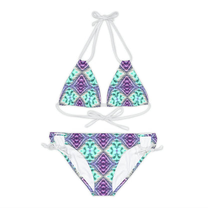 3db_Strappy Bikini Set (AOP)