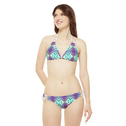 3db_Strappy Bikini Set (AOP)