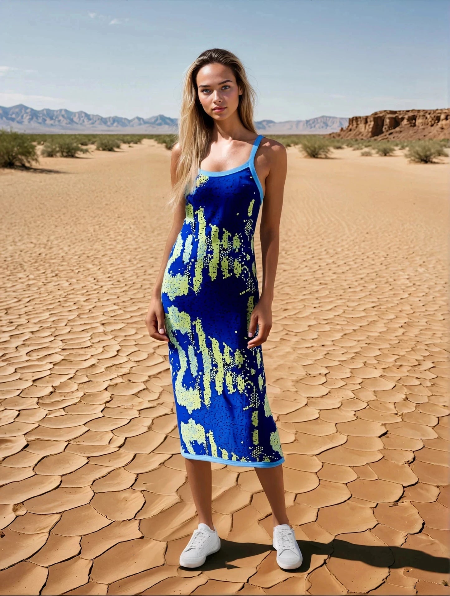 Women's Slip Dress BLUE