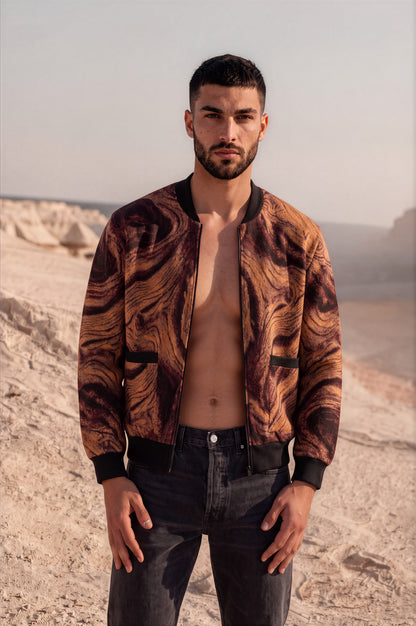 Ambar Wood-Unisex Zipped Bomber Jacket