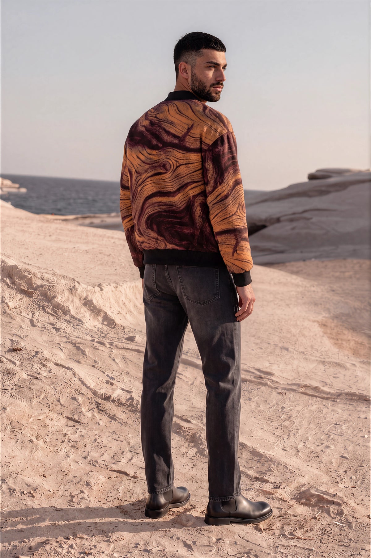 Ambar Wood-Unisex Zipped Bomber Jacket