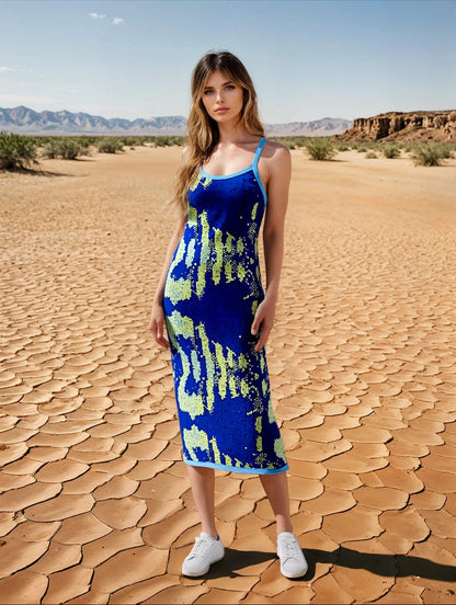 Women's Slip Dress BLUE