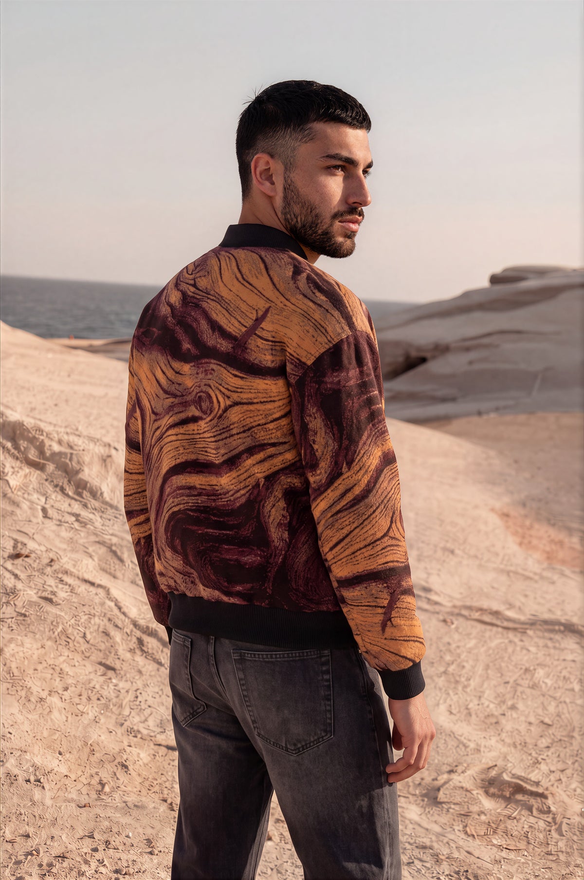Ambar Wood-Unisex Zipped Bomber Jacket