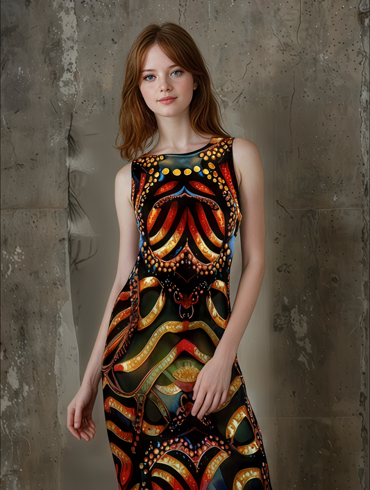 OCTOPUS001 Elise Maxi Dress