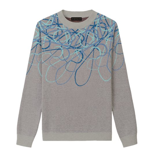 Sweater -Grey (pacific-aruba blue-yale blue)