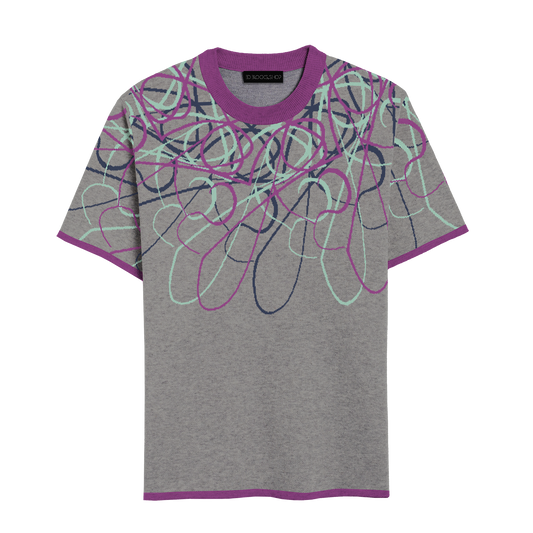 Short Sleeve -Grey (willowherb-lichen-navy)