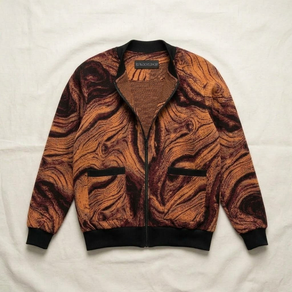 Ambar Wood-Unisex Zipped Bomber Jacket